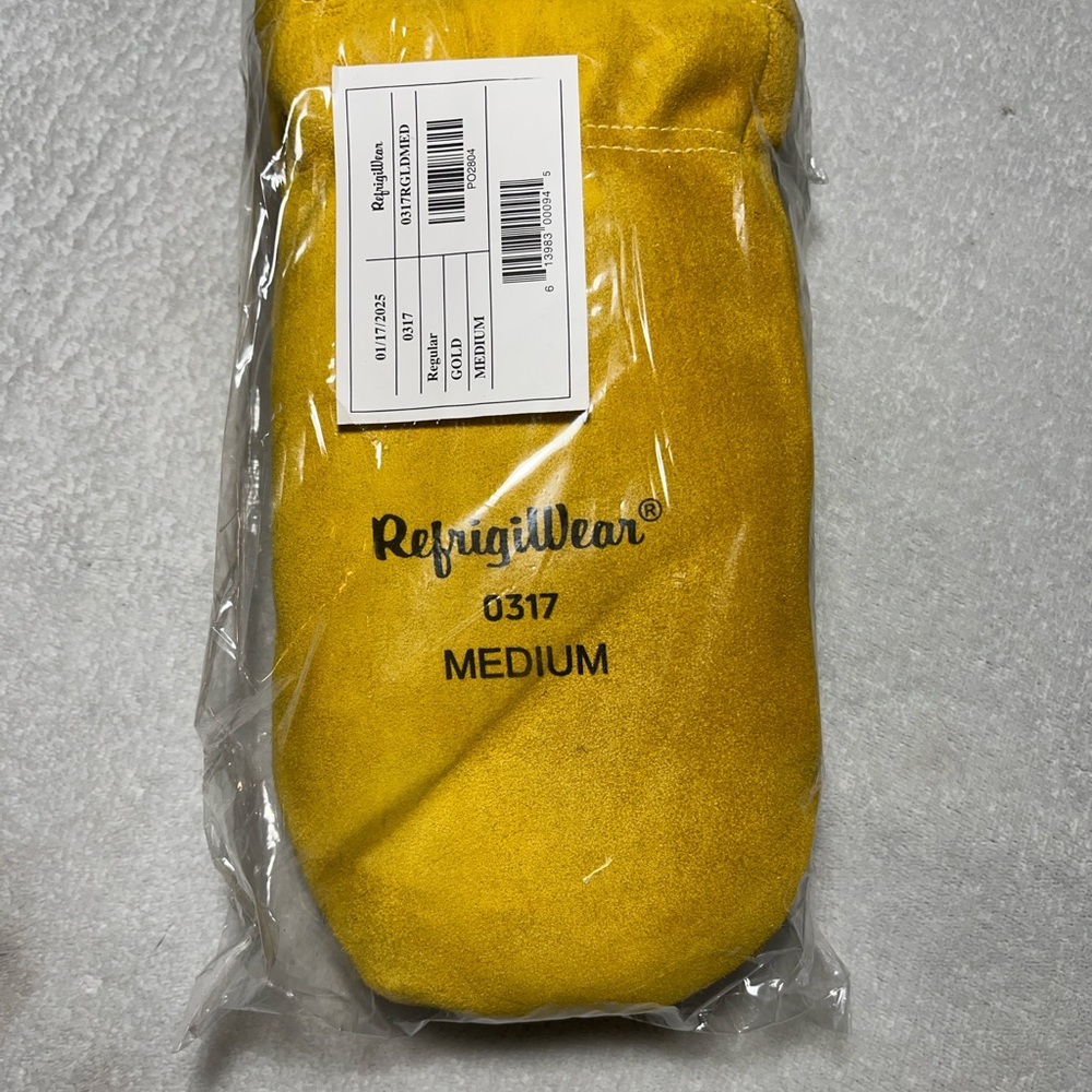 RefrigiWear Yellow Men's Gloves